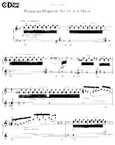 télécharger la partition d'accordéon Hungarian Rhapsody n°11  (in A Minor) au format PDF