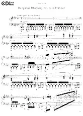 télécharger la partition d'accordéon Hungarian Rhapsody n°14 (in F Minor) au format PDF
