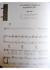 scarica la spartito per fisarmonica C'est toujours comme ça la première fois in formato PDF