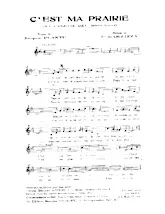 télécharger la partition d'accordéon C'est ma prairie (La canzone del boscaiolo) au format PDF