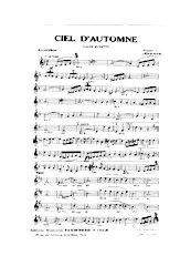 télécharger la partition d'accordéon Ciel d'automne (Valse Musette) au format PDF