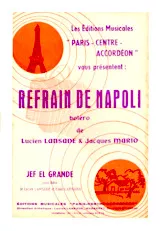 télécharger la partition d'accordéon Refrain de Napoli (Boléro) au format PDF
