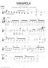 descargar la partitura para acordeón Manarola (Boléro Italien) en formato PDF