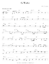 scarica la spartito per fisarmonica G Waltz (Jazz Waltz) in formato PDF
