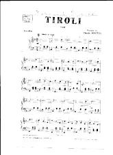 scarica la spartito per fisarmonica Tiroli (Valse) in formato PDF