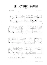 scarica la spartito per fisarmonica Le Joyeux Bambi (Fox) in formato PDF