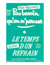 download the accordion score Le temps d'un refrain (Orchestration Complète) (Slow) in PDF format