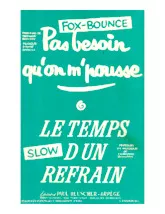 télécharger la partition d'accordéon Le temps d'un refrain (Orchestration Complète) (Slow) au format PDF