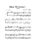 descargar la partitura para acordeón Adios Muchachos (Tango) en formato PDF