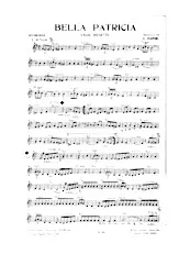 télécharger la partition d'accordéon Bella Patricia (Valse Musette) au format PDF
