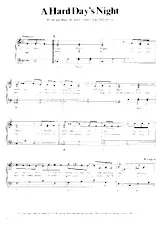 télécharger la partition d'accordéon A Hard Day's Night au format PDF