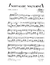 scarica la spartito per fisarmonica Nostalgie Nocturne (Arrangement : Yvonne Thomson) (Valse) in formato PDF