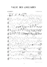 télécharger la partition d'accordéon Valse des Colliades (Orchestration) au format PDF