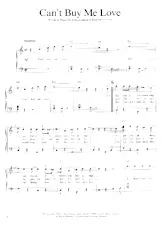 télécharger la partition d'accordéon Can't Buy Me Love au format PDF