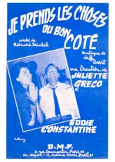 download the accordion score Je prends les choses du bon côté (Chant : Eddie Constantine / Juliette Gréco) in PDF format