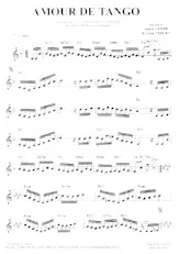 scarica la spartito per fisarmonica Amour de tango in formato PDF