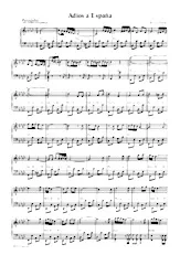 descargar la partitura para acordeón Adios à España (Arrangement : Mickel Astigarraga) (Paso Doble) en formato PDF