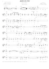 download the accordion score Amour fini (Amore finite) (Boléro) in PDF format