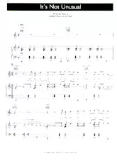 descargar la partitura para acordeón It's Not Unusual en formato PDF