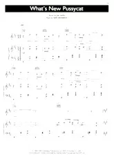 télécharger la partition d'accordéon What's New Pussycat (Chant : Tom Jones) au format PDF