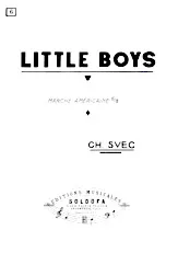 télécharger la partition d'accordéon Little Boys (Marche Américaine 6/8) au format PDF