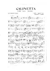 download the accordion score Calinetta (Célèbre Valse Italienne) in PDF format