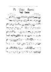 télécharger la partition d'accordéon Mi Viejo Barrio (Tango Chanté) au format PDF