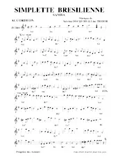 scarica la spartito per fisarmonica Simplette Brésilienne (Samba) in formato PDF