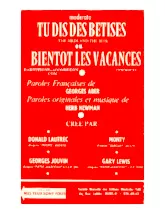 télécharger la partition d'accordéon Tu dis des bêtises (The birds and the bees) OU Bientôt les vacances (Orchestration Complète) au format PDF