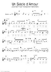scarica la spartito per fisarmonica Un siècle d'amour (Boléro Chanté) in formato PDF