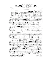 télécharger la partition d'accordéon Quand tu me dis (Orchestration) (Tango Chanté) au format PDF