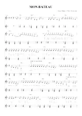 descargar la partitura para acordeón Mon bateau (Relevé) en formato PDF