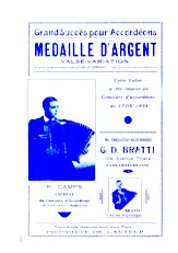 télécharger la partition d'accordéon Médaille d'argent (Medaglio d'argento) (Valse Variation) au format PDF