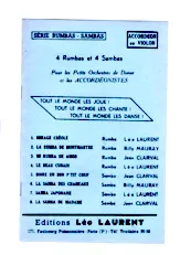 download the accordion score Recueil : 4 Rumbas + 4 Sambas (Orchestration) (Mirage Créole + La rumba de Montmartre + Mi rumba de amor + Le beau Cubain + Boire un petit coup + La samba des chameaux + Samba Japonaise + la samba de Madame) in PDF format