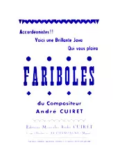 télécharger la partition d'accordéon Fariboles (Java) au format PDF