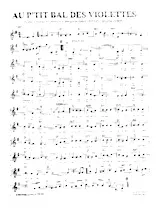 télécharger la partition d'accordéon Au p'tit bal des violettes (Valse) au format PDF