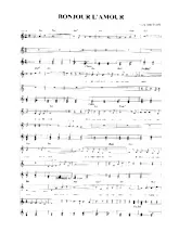 scarica la spartito per fisarmonica Bonjour l'amour (Relevé) in formato PDF