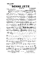 télécharger la partition d'accordéon Bonne fête (Orchestration Complète) (Marche) au format PDF