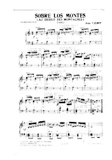 télécharger la partition d'accordéon Sobre los montes (Au dessus des montagnes) (Orchestration) (Tango) au format PDF
