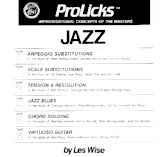 télécharger la partition d'accordéon ProLicks Improvisational Concepts Of The Masters Jazz (Guitare) au format PDF