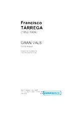 télécharger la partition d'accordéon Gran Valse (En la mayor) (Révision pour guitare de Jean-François Delcamp) au format PDF