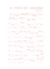 descargar la partitura para acordeón Le tango du souvenir en formato PDF