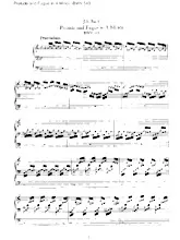 télécharger la partition d'accordéon Prelude and Fugue in A Minor BWV 543 (Orgue) au format PDF