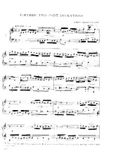 télécharger la partition d'accordéon Fifteen Two Part Inventions (Piano) au format PDF