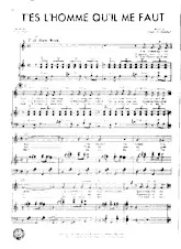 download the accordion score T'es l'homme qu'il me faut (Slow Rock) in PDF format