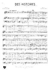 scarica la spartito per fisarmonica Des histoires (Chant : Edith Piaf) (Habanera) in formato PDF
