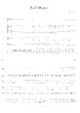 télécharger la partition d'accordéon Evil Ways (Carlos Santana) (Orchestration Complète) au format PDF