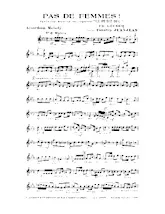 télécharger la partition d'accordéon Pas de femmes (Fantaisie Marche sur l'opérette : Le petit duc) (Arrangement : Faustin Jeanjean) au format PDF
