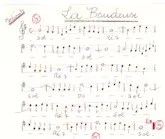 télécharger la partition d'accordéon La Boudeuse (Manuscrite Simplifiée) au format PDF