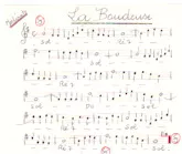 download the accordion score La Boudeuse (Manuscrite Simplifiée) in PDF format